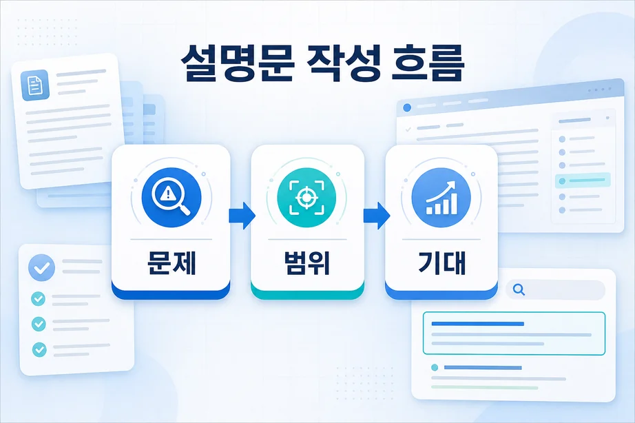 메타 description 작성 흐름과 문제 범위를 정리한 이미지